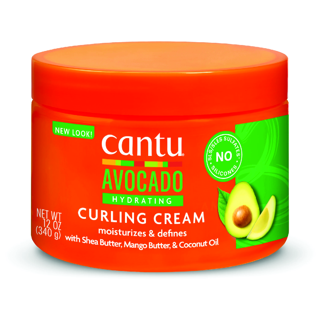 Cantu, Avocado Hydrating Curling Cream, Hydrating curling cream with avocado oil for defined curls, 340g