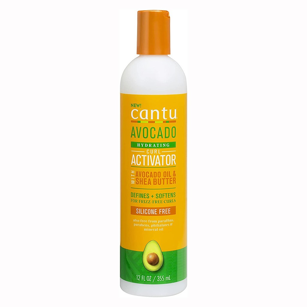 Cantu Avocado Hydrating Silicone Free Curl Activator for Frizz Free Curls 355 ml