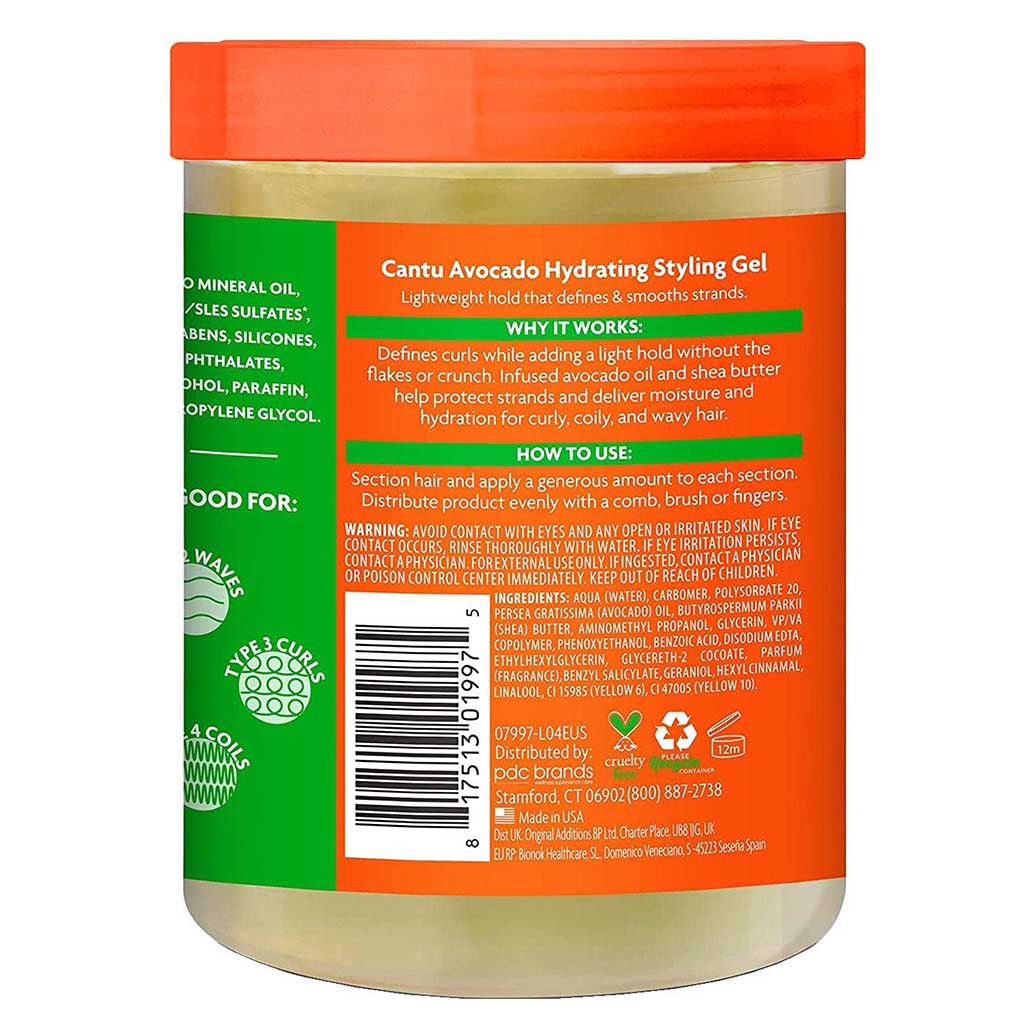 Cantu Avocado Styling Gel 524 g
