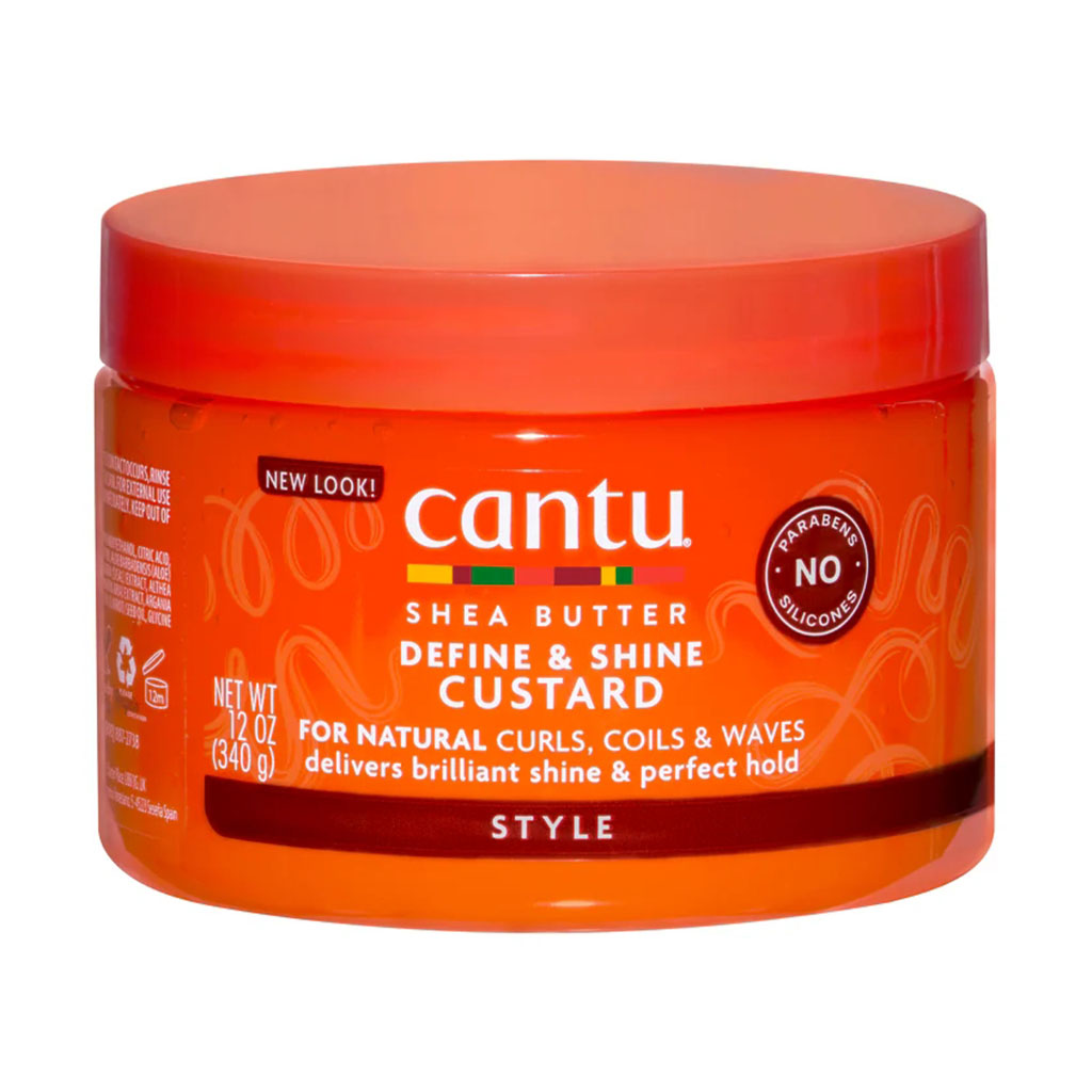 Cantu, Define and Shine Hair Custard, Styling custard for defined shiny hair, 340 g