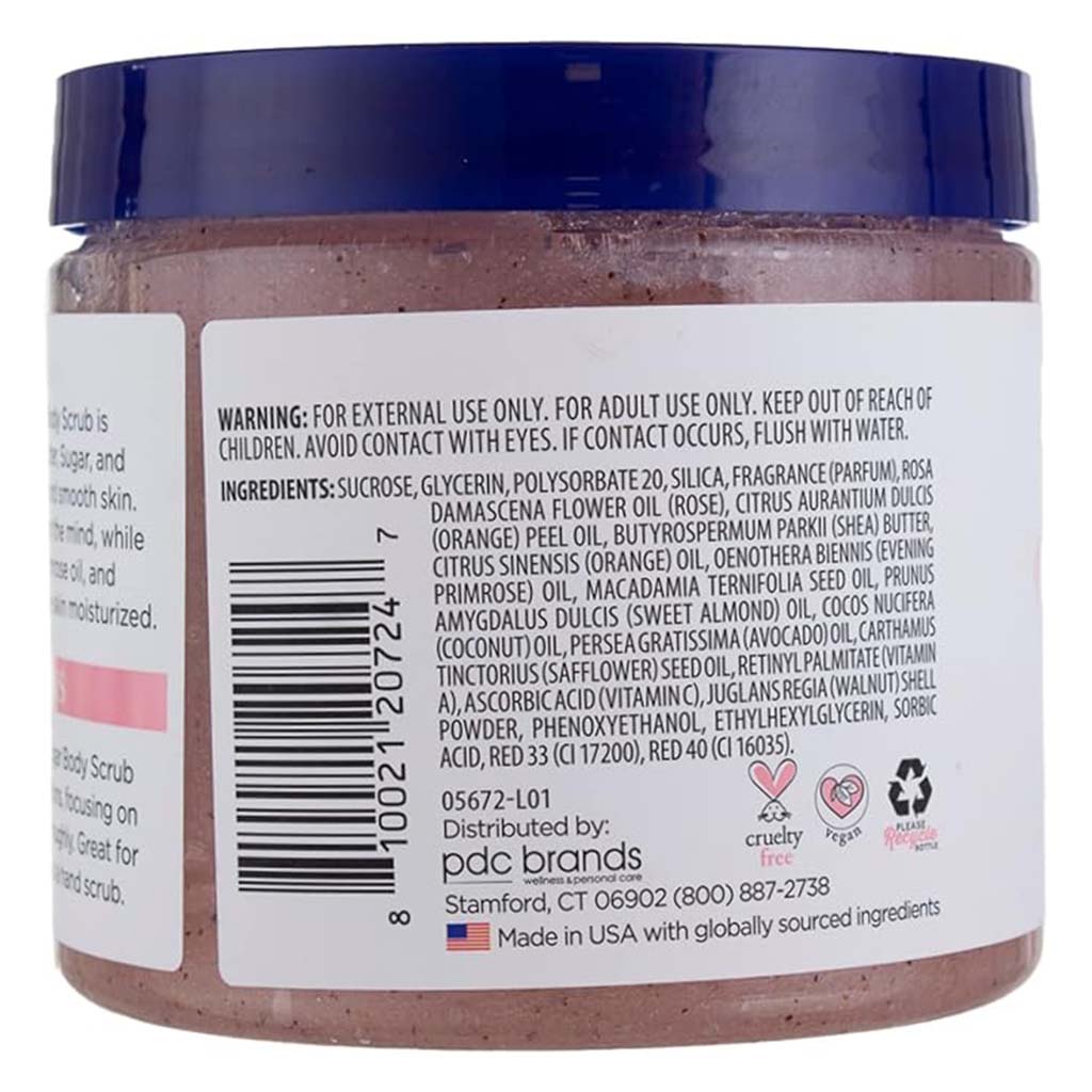 Dr Teal's, Shea Sugar Exfoliating Body Scrub Rose Oil, Gentle exfoliating scrub with rose oil and shea butter, 538g