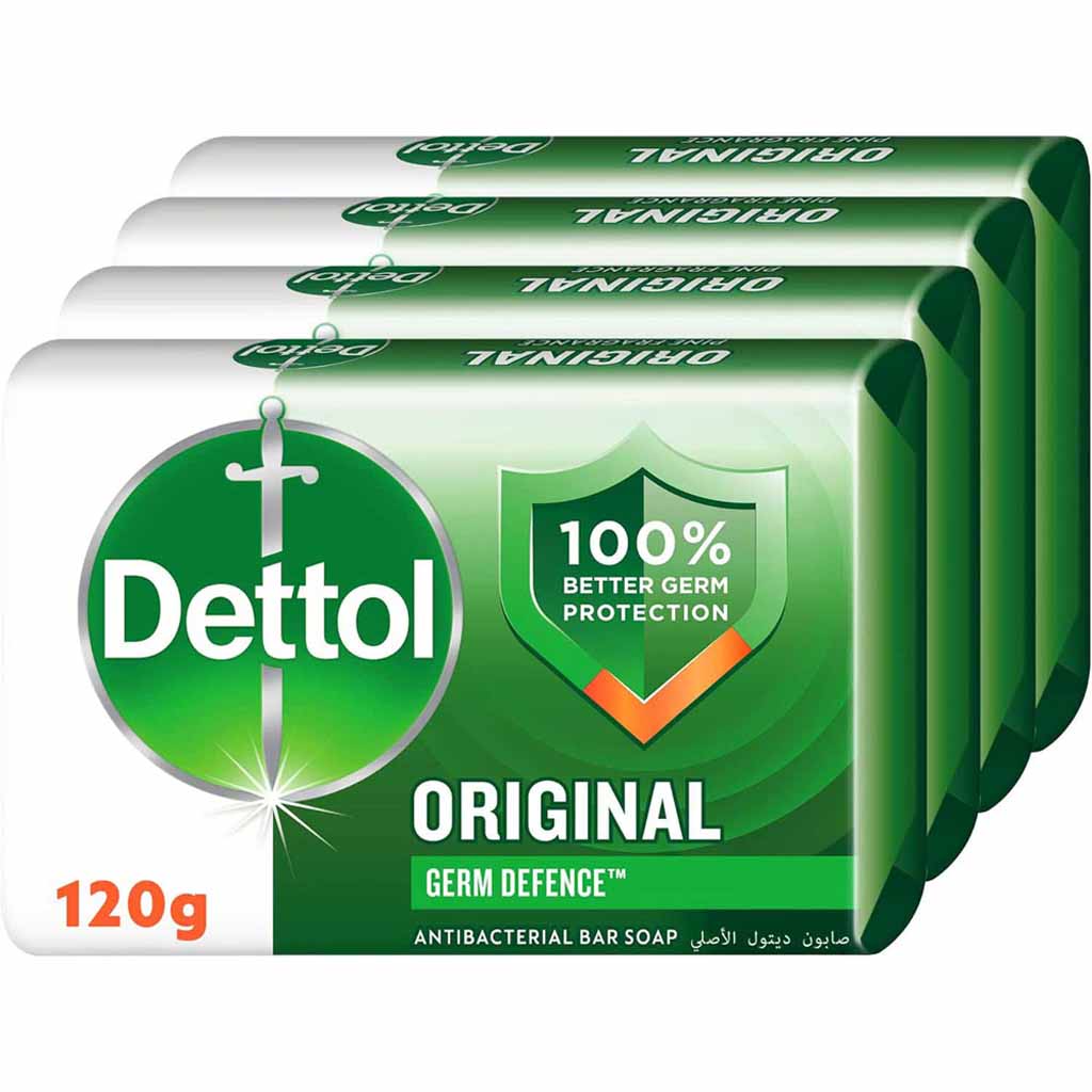 Dettol, ME soap original, Antibacterial cleansing bar soap for daily use, 120g