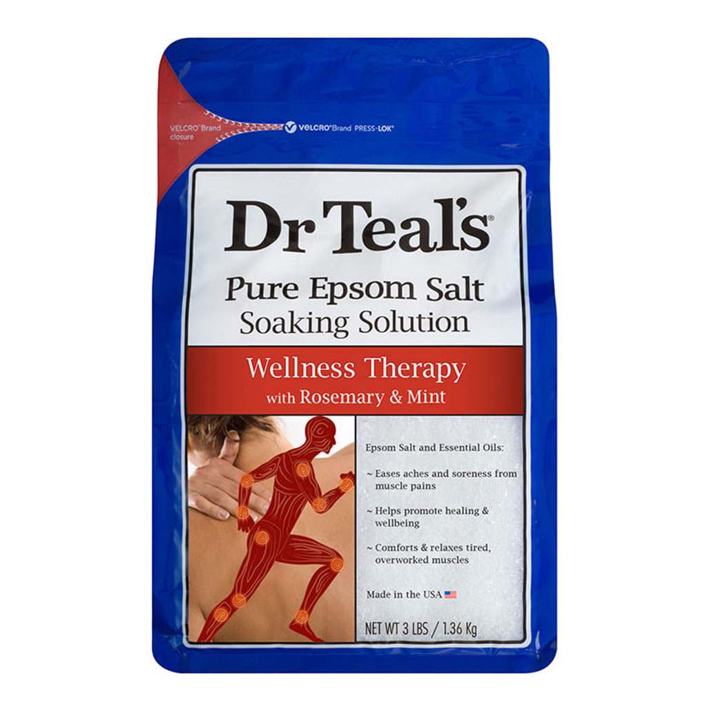 Dr Teal’s, Pure Epsom Salt Soaking Solution, Relaxing soaking solution with pure Epsom salt, 1360g
