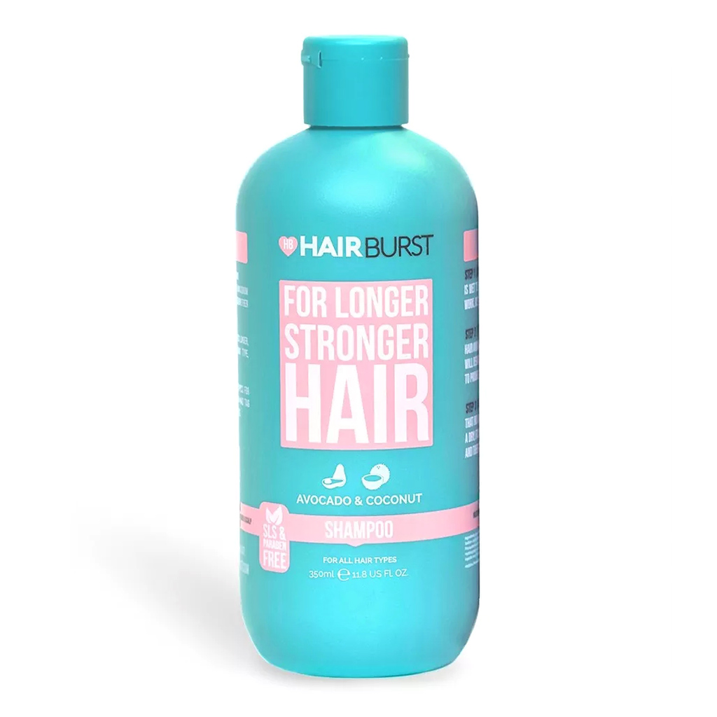Hairburst, Vegan Longer Stronger Hair Shampoo, Strengthening shampoo for healthy hair growth, 350 ml