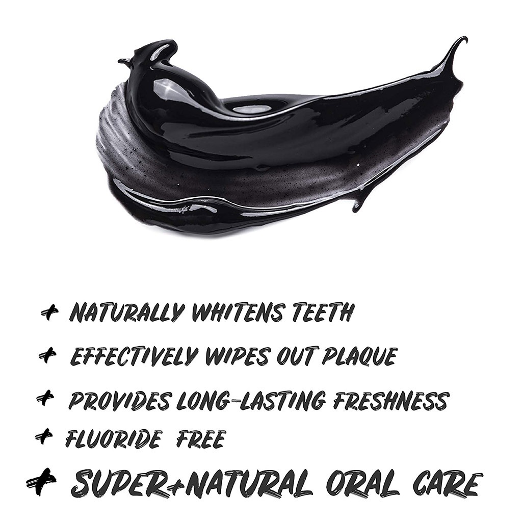 Ecodenta Black Whitening Charcoal Natural Toothpaste 100 ml