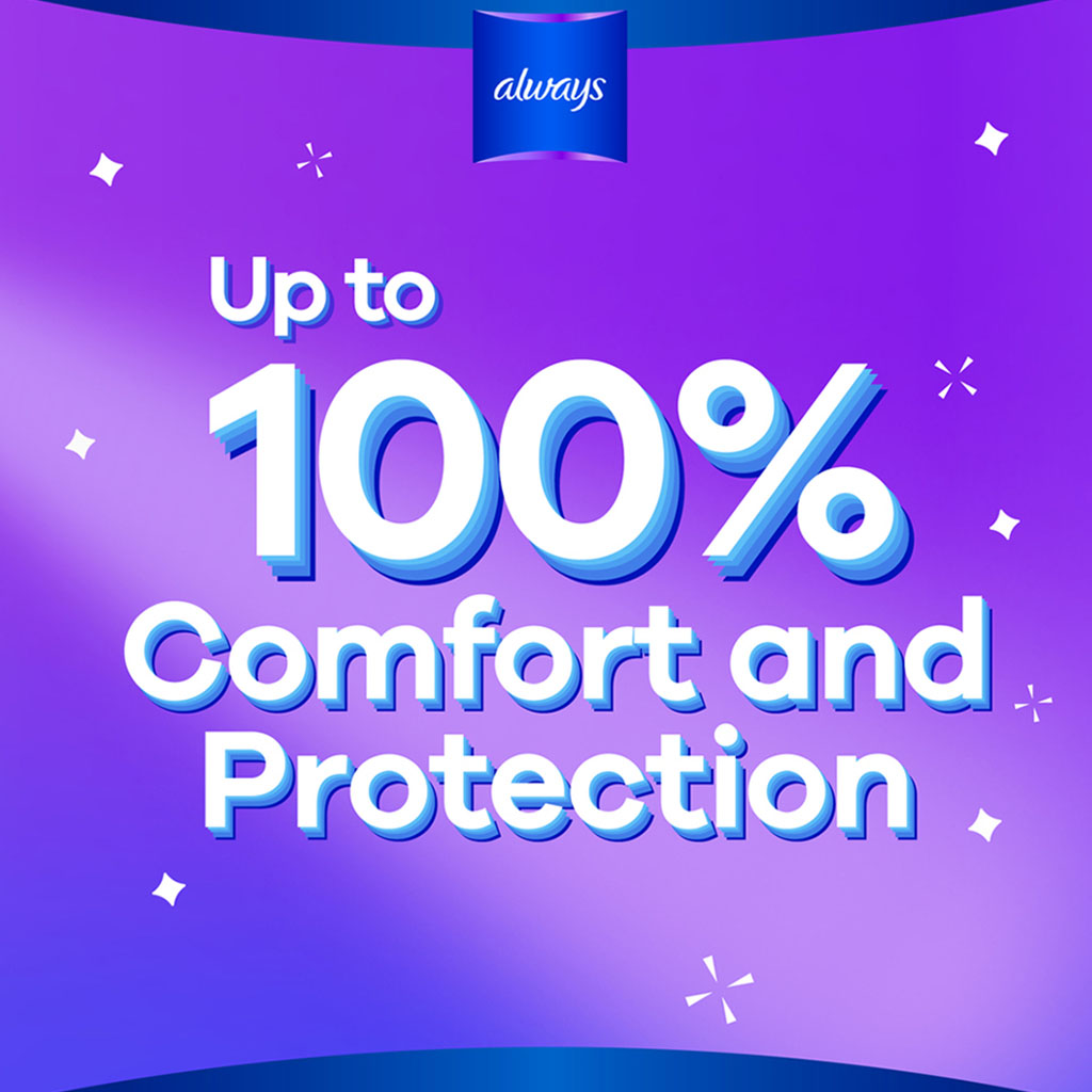 Always, Super wings sanitary pads, Extra absorbent overnight protection pads, 50 pcs