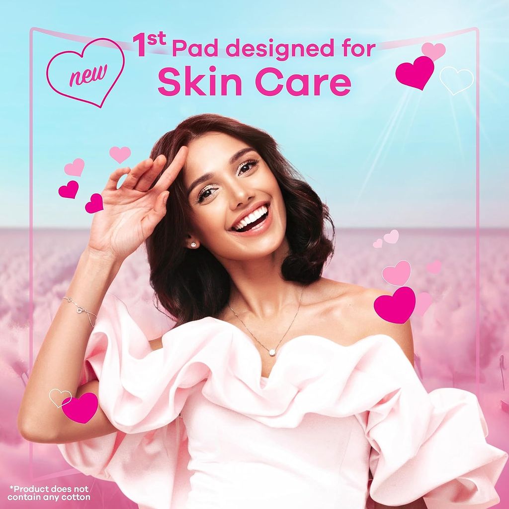 Always, Skin Love sanitary pads maxi thick large, Extra absorbent pads for heavy flow protection