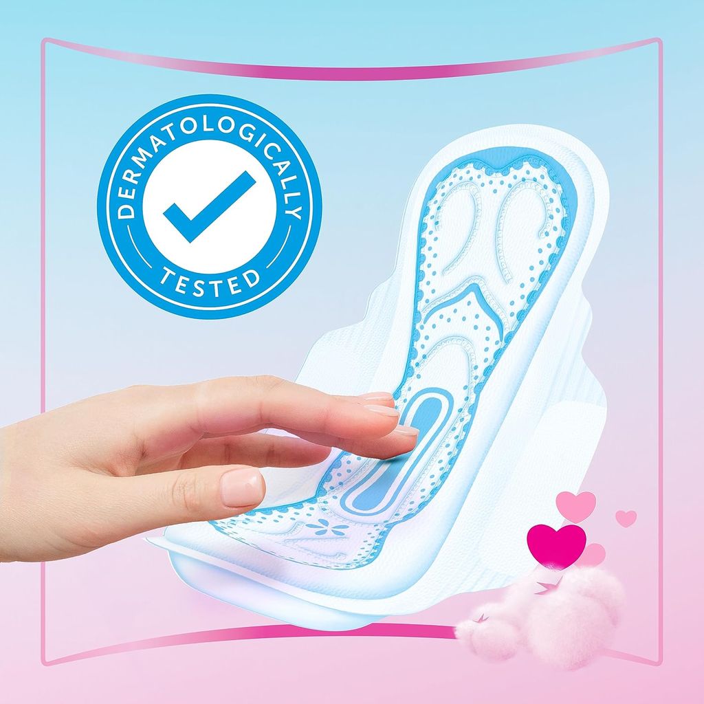 Always, Skin Love sanitary pads maxi thick large, Extra absorbent pads for heavy flow protection