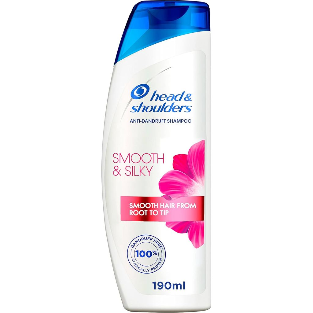 Head & Shoulders, Lovely Silk Shampoo, Nourishing Anti-Dandruff Shampoo with Silk Proteins, 190ml