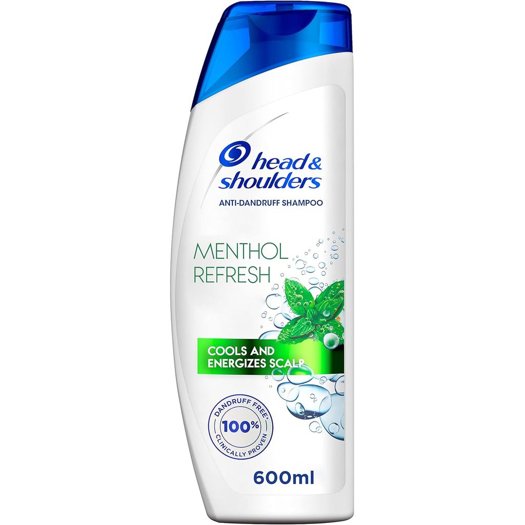 Head & Shoulders, Menthol Shampoo, Cooling Anti-Dandruff Shampoo with Menthol, 600ml