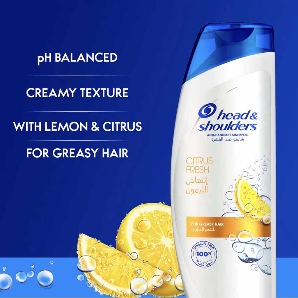 Head & Shoulders, Natural Refresh Shampoo, Anti-dandruff shampoo with refreshing natural scent, 26600 ml