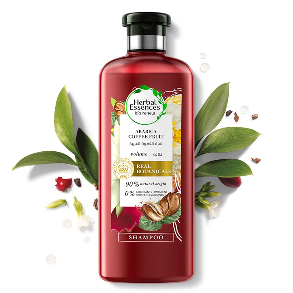 Herbal Essences, Bio:Renew Arabica Coffee Volume Boost Shampoo, Volumizing caffeine infused shampoo, 400ml