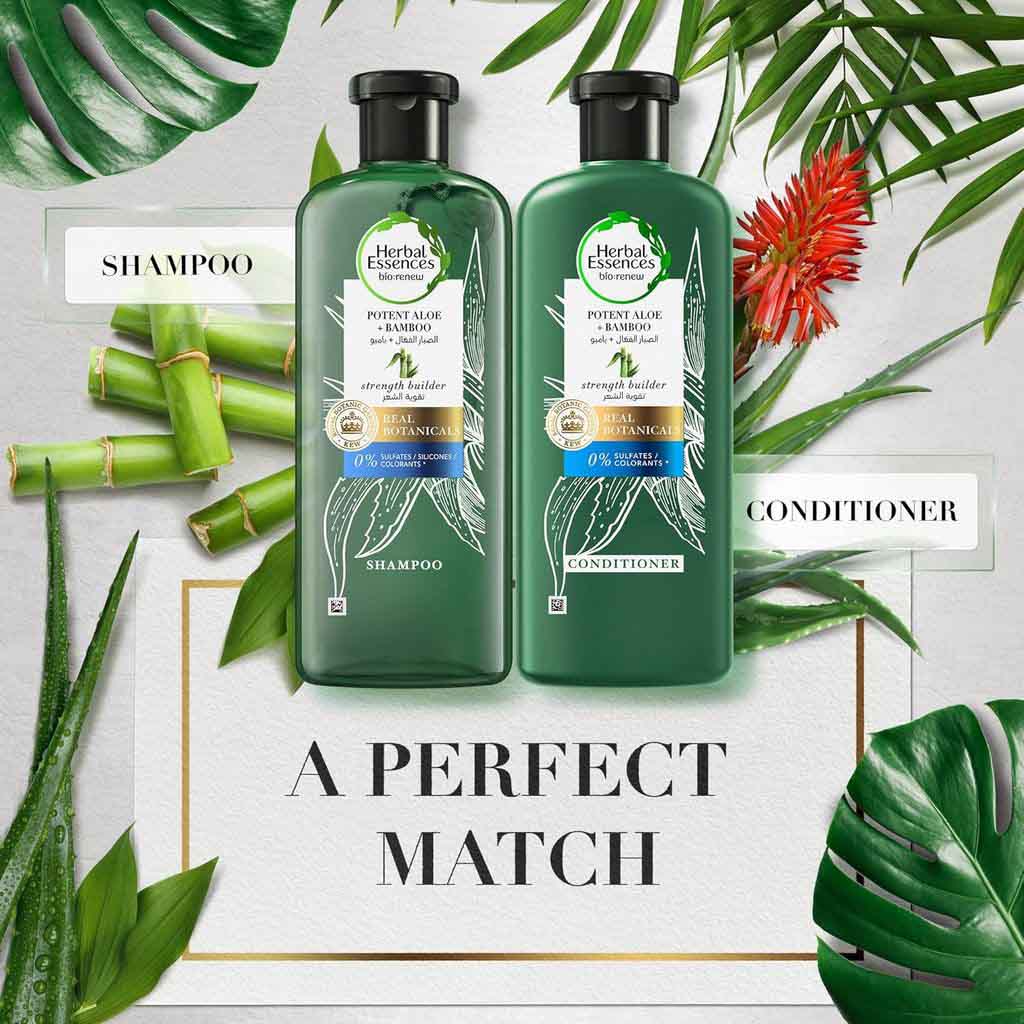 Herbalaloe, Bamboo shampoo, Herbal shampoo with aloe and bamboo extracts, 6400ml