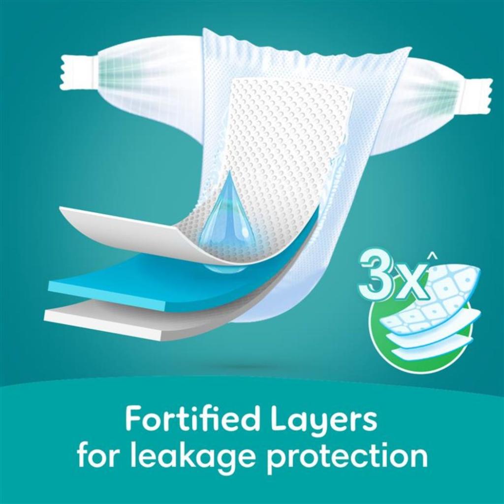 Pampers, Rash Protection Taped Diapers New Born Size 2, Soft newborn diapers with rash protection, 84 count