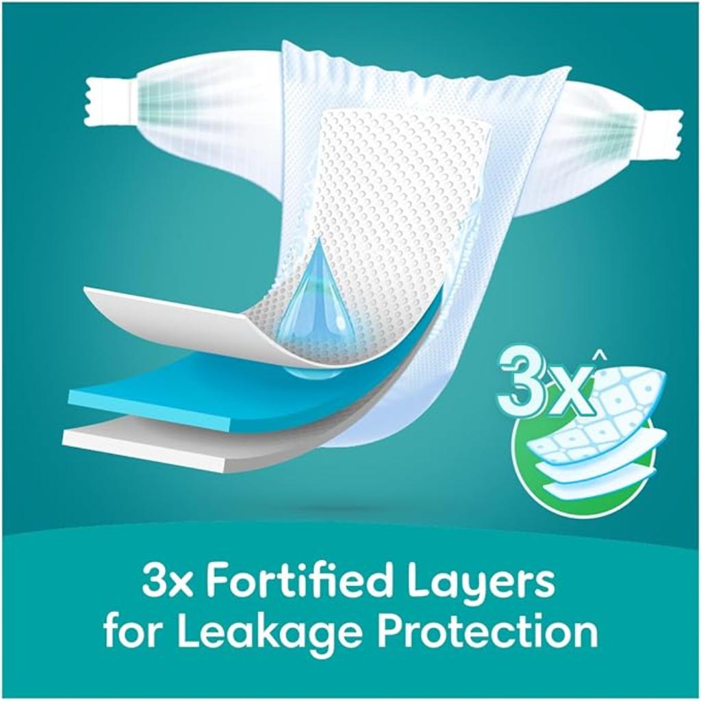 Pampers Rash Protection Taped Diapers, Size 4, 9-, 14 Kg, 60 Count