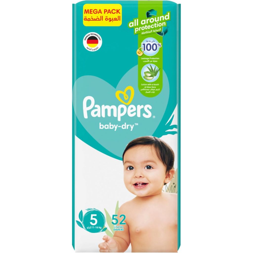 Pampers Baby Dry Diapers, , Size 5, 11-, 16 Kg,  Pack Of 52'S