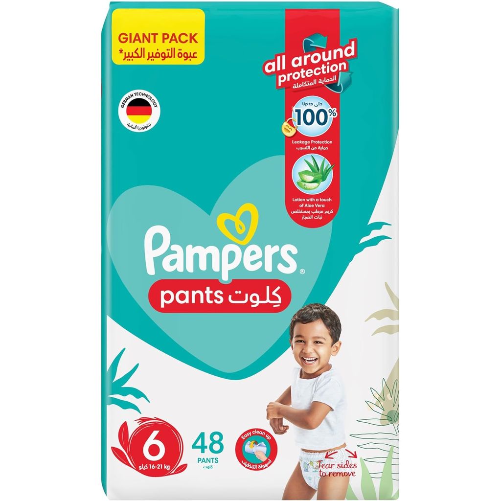 Pampers, Pants Diapers, Comfortable baby pants diapers, Size 6 (16-21 kg)