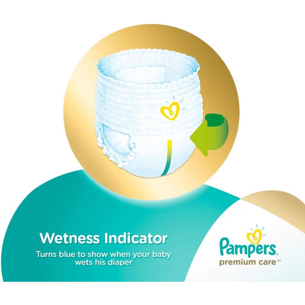 Pampers, Premium Care Baby Diapers Size 2, Soft breathable diapers for newborn comfort, size 2