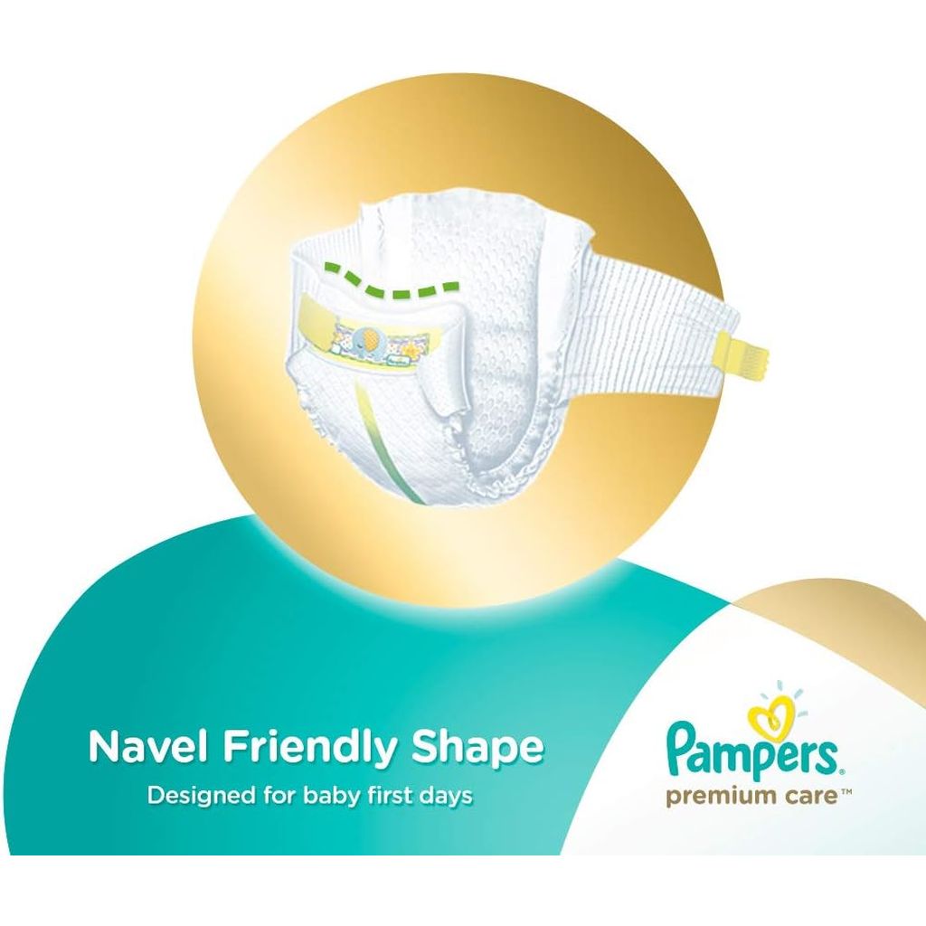Pampers, Premium Care Baby Diapers Size 2, Soft breathable diapers for newborn comfort, size 2