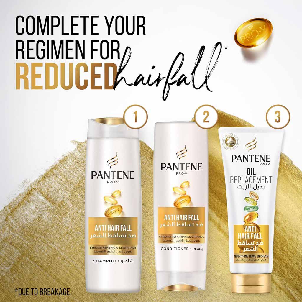 Pantene, Anti Hair Fall Shampoo, Strengthening shampoo to reduce hair fall, 12600 ml