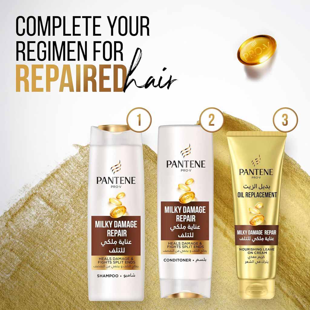Pantene, Milk Damage Repair Shampoo, Repairing shampoo for damaged hair, 12600 ml