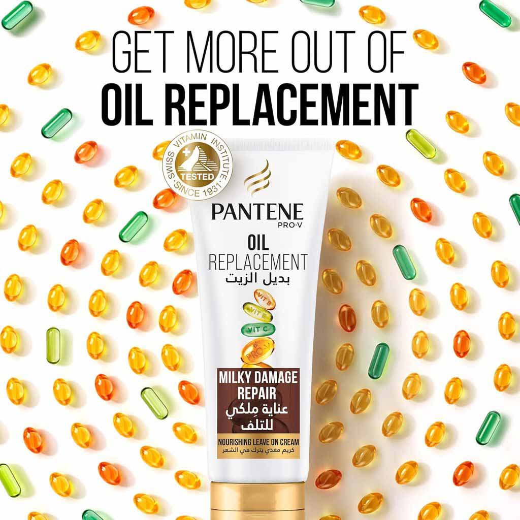 Pantene, Oil Repair Milk Damage Care, Nourishing leave-in treatment for damaged hair, 275 ml