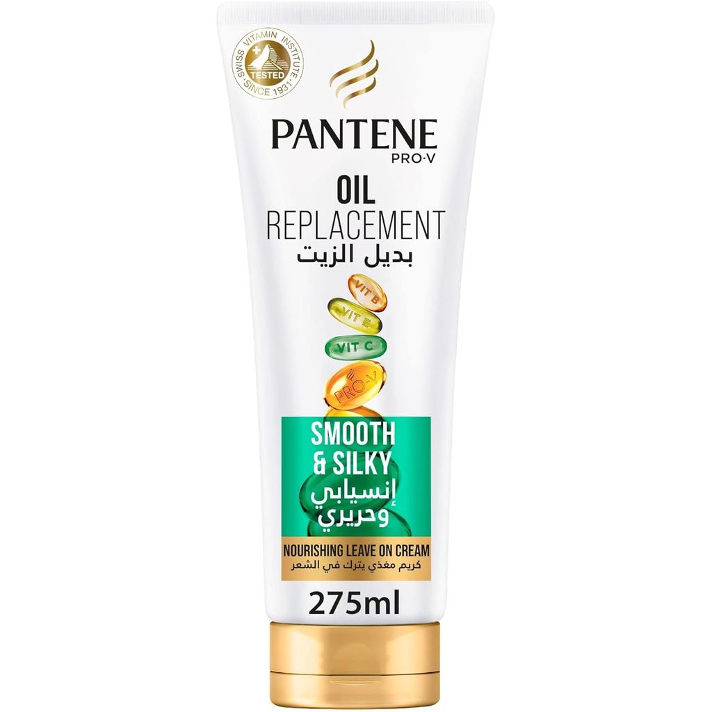 Pantene, Oil Replacement Smooth & Silky shampoo, Nourishing shampoo for smooth and silky hair, 275 ml