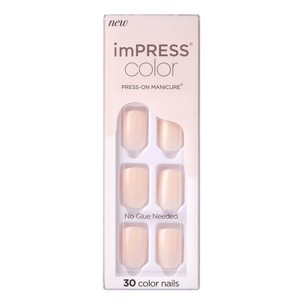 Kiss, Impress Color Nails Kimc001C, Long-lasting vibrant color press-on nails