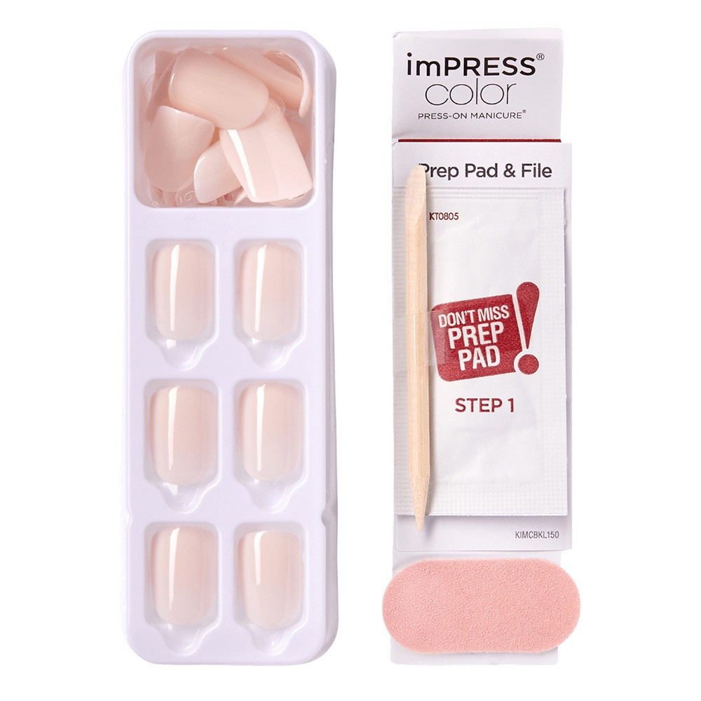 Kiss, Impress Color Nails Kimc001C, Long-lasting vibrant color press-on nails