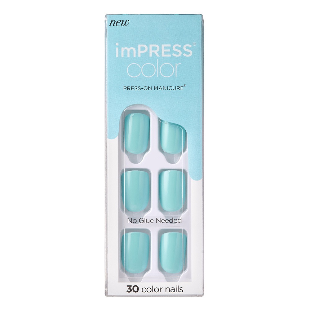 Kiss imPRESS Color Press On Manicure Mint To Be 30's