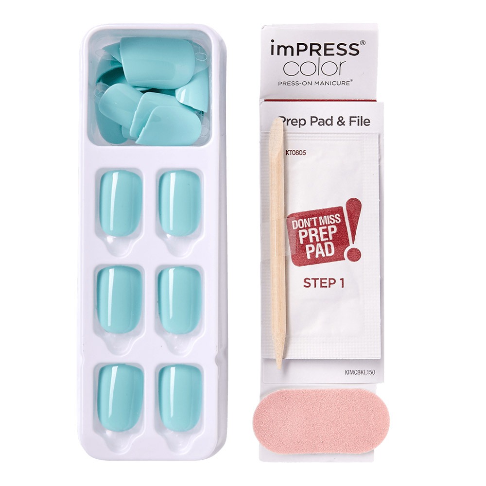 Kiss imPRESS Color Press On Manicure Mint To Be 30's
