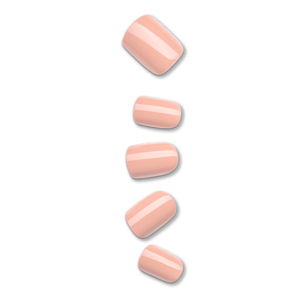 Kiss, imPRESS Color Press-On Manicure Peevish Pink, Quick and easy press-on nails in pink, 30 pieces