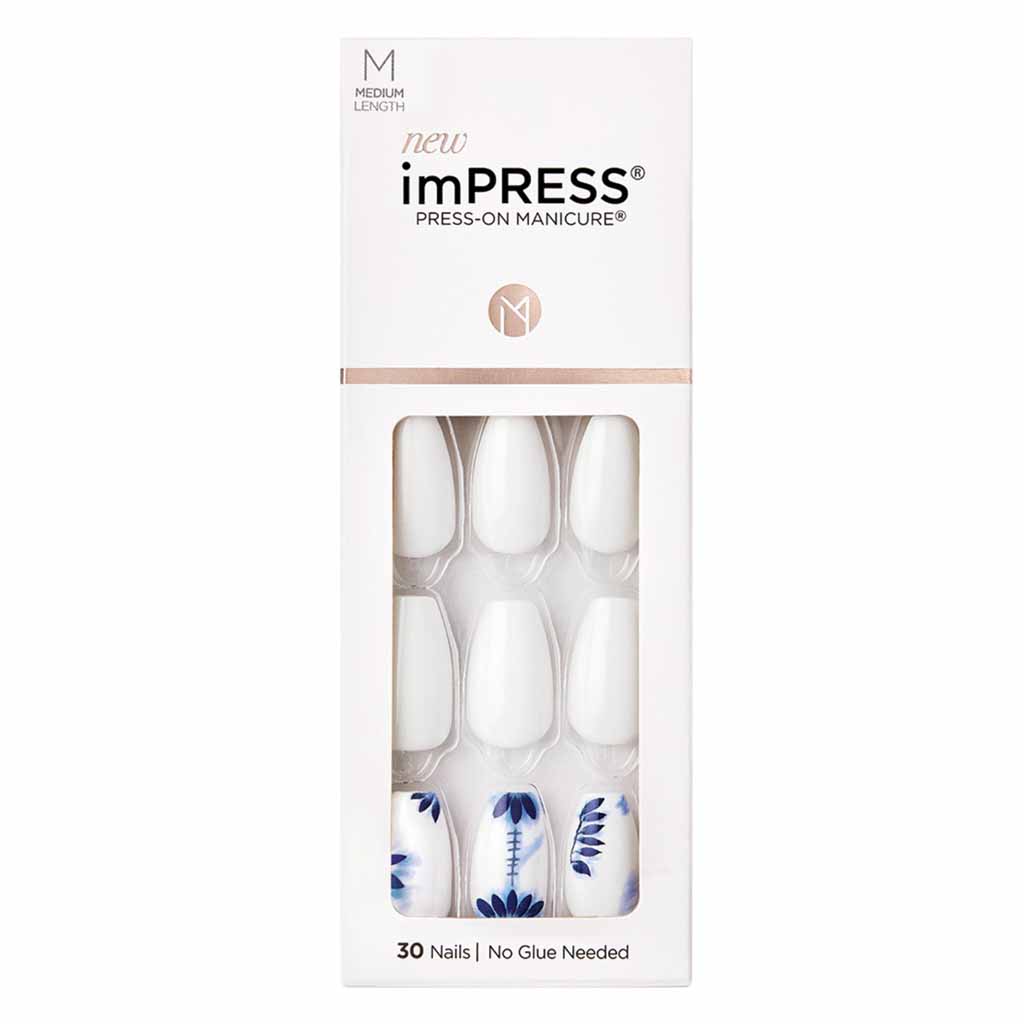Kiss imPRESS KIMM05C Press-On Manicure Color Nails 30 Pieces