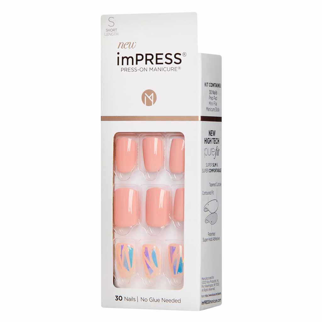 Kiss imPRESS KIM014C Press-On Manicure Color Nails 30 Pieces