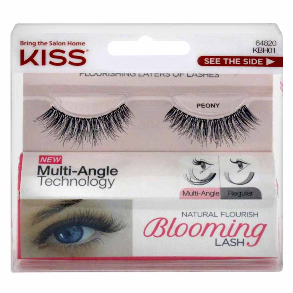 Kiss, Flourishing Blooming Eyelashes Peony, Voluminous false eyelashes with natural look
