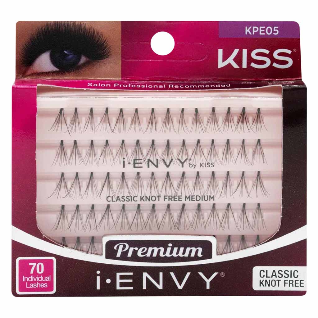 Kiss KPE05 i-Envy Knot Free Classic Individual Lashes Medium 70 Pieces