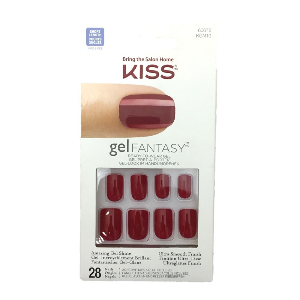 Kiss Gel Fantasy Nails Short Length KGN10