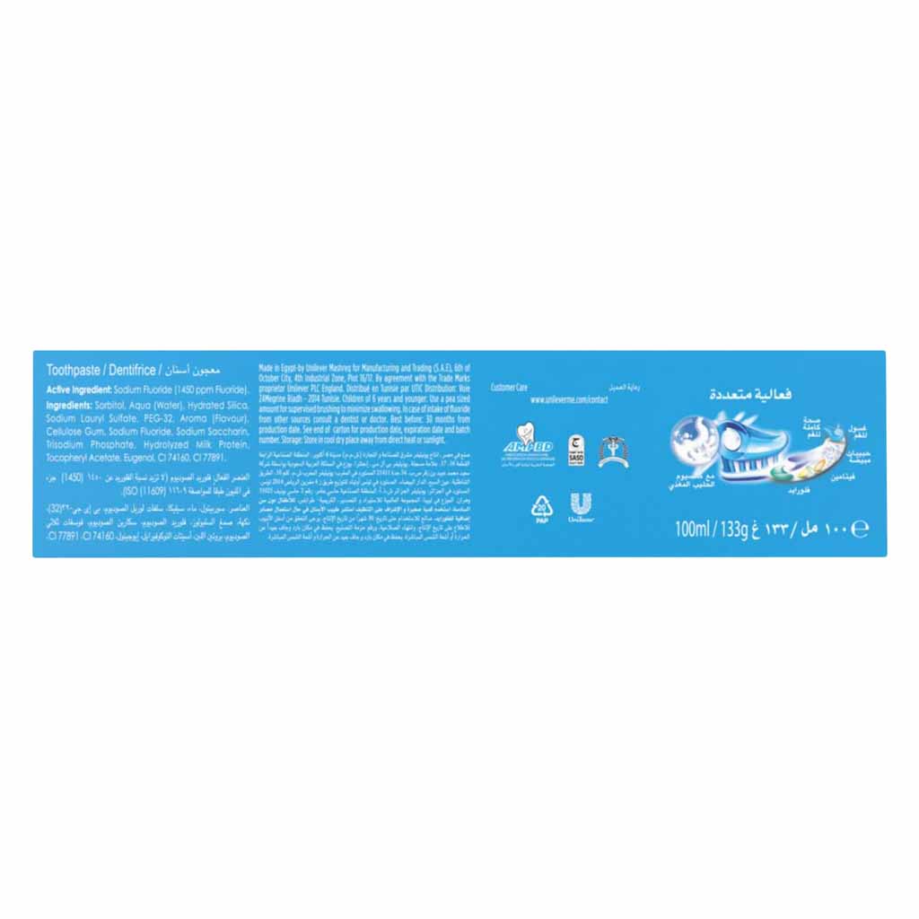 Close-Up, Milk Calcium Fresh Breath Toothpaste, Toothpaste with milk calcium for fresh breath, 100ml