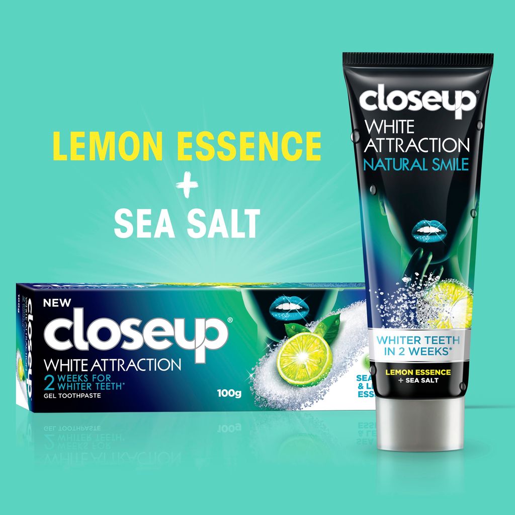 Closeup, Natural Smile Toothpaste, Lemon Essence & Sea Salt, 75ml