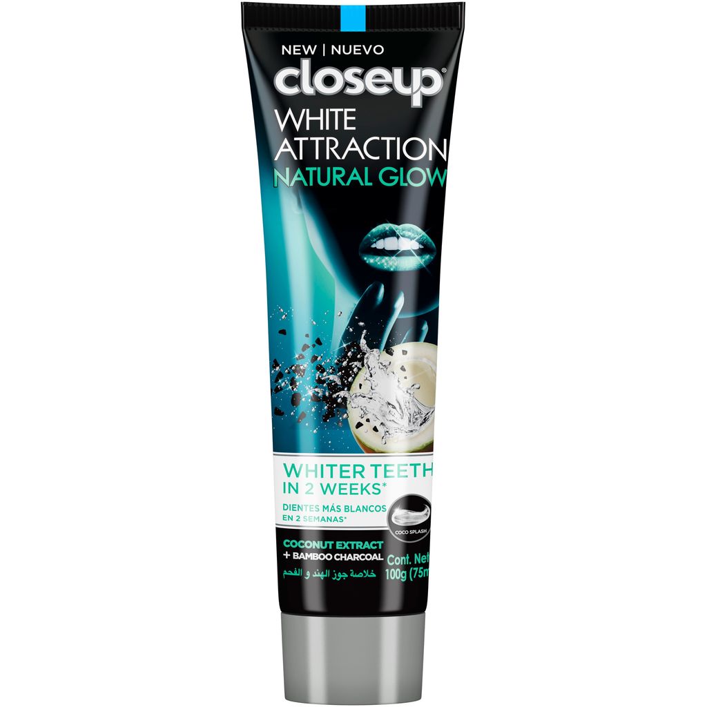 Closeup, Toothpaste Coconut Extract + Bamboo 2 in 1, Whitening toothpaste with natural extracts, 75 ml