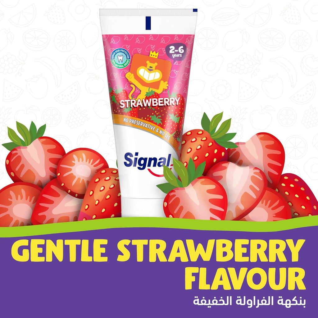 Signal Kids Toothpaste, Strawberry, 75ml