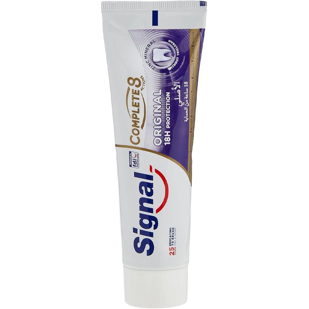 Signal, Complete 8 Original Toothpaste, Comprehensive oral care toothpaste for healthy teeth, 75ml