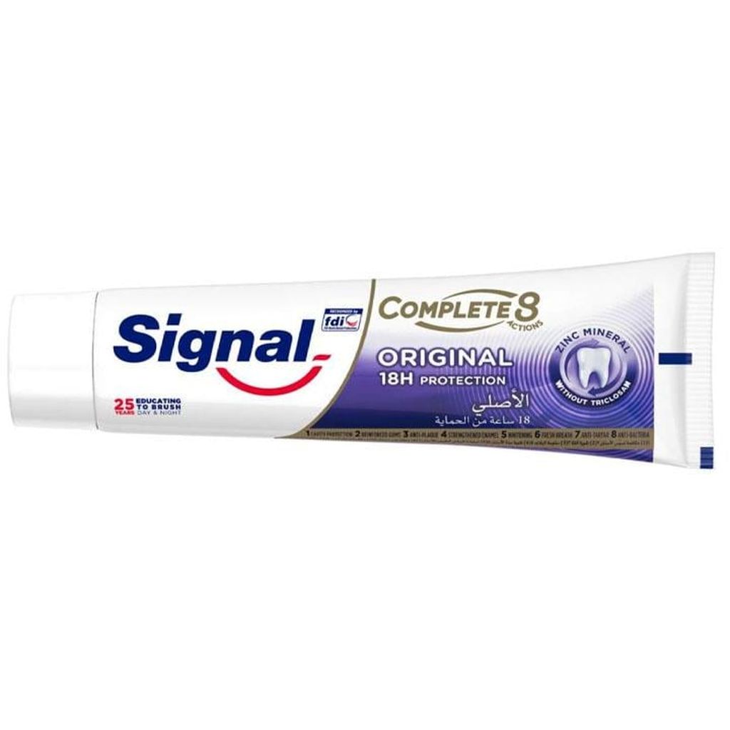 Signal, Complete 8 Original Toothpaste, Comprehensive oral care toothpaste for healthy teeth, 75ml