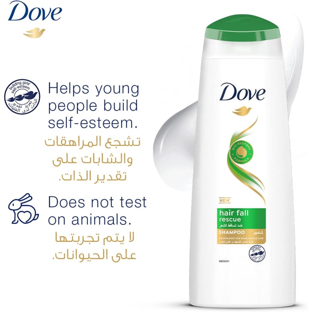 Dove, Hair Fall Rescue Shampoo, Strengthening shampoo to reduce hair fall, 12ml