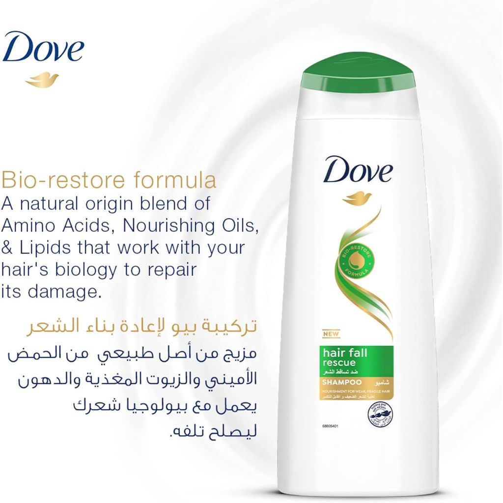 Dove, Hair Fall Rescue Shampoo, Strengthening shampoo to reduce hair fall, 12ml