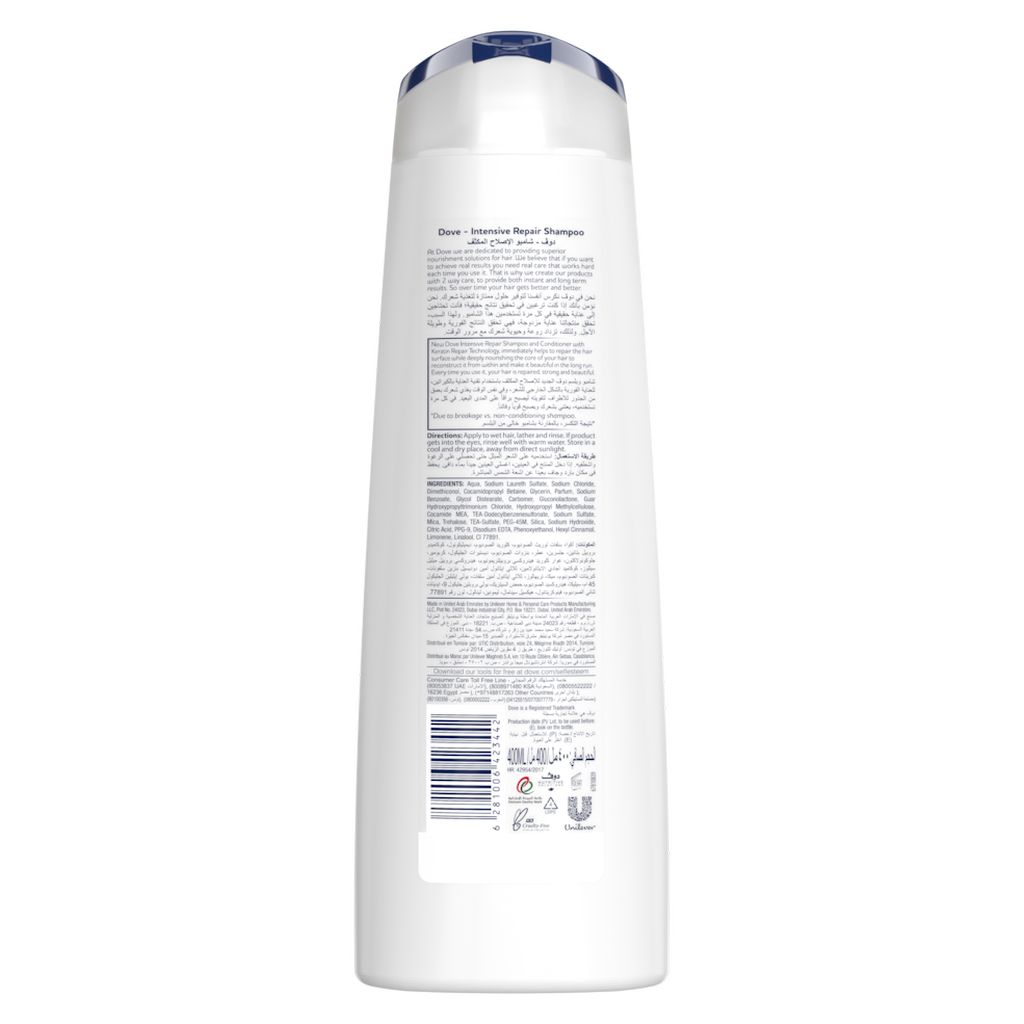 Dove Shamp Intens Repair L4L 12X400 ml