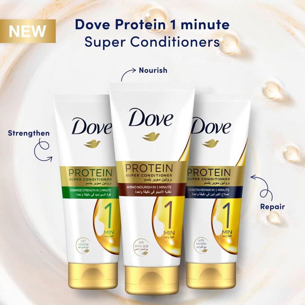 Dove, Nourishing Care Conditioner, Hydrating conditioner for smooth and soft hair, 12ml