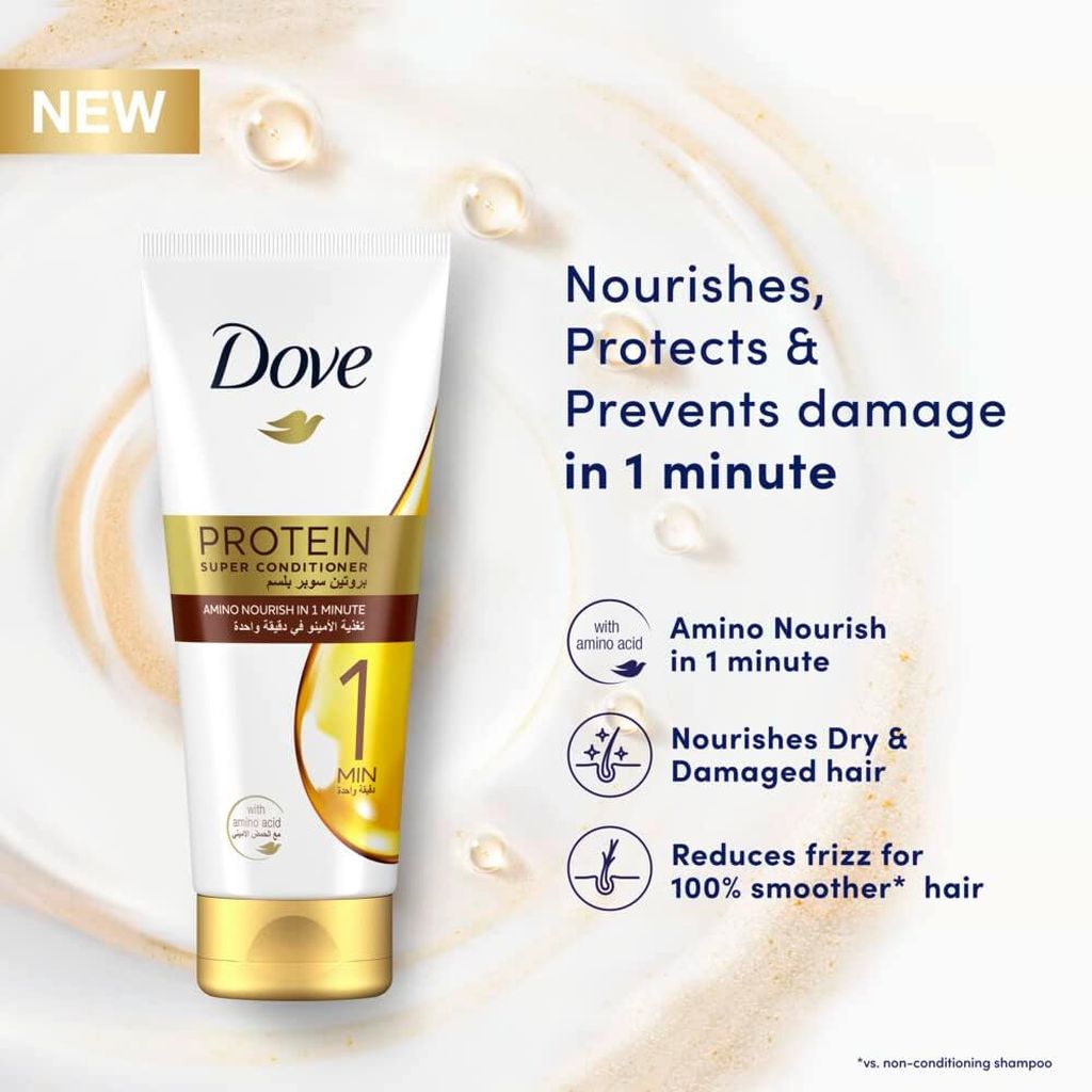 Dove, Nourishing Care Conditioner, Hydrating conditioner for smooth and soft hair, 12ml