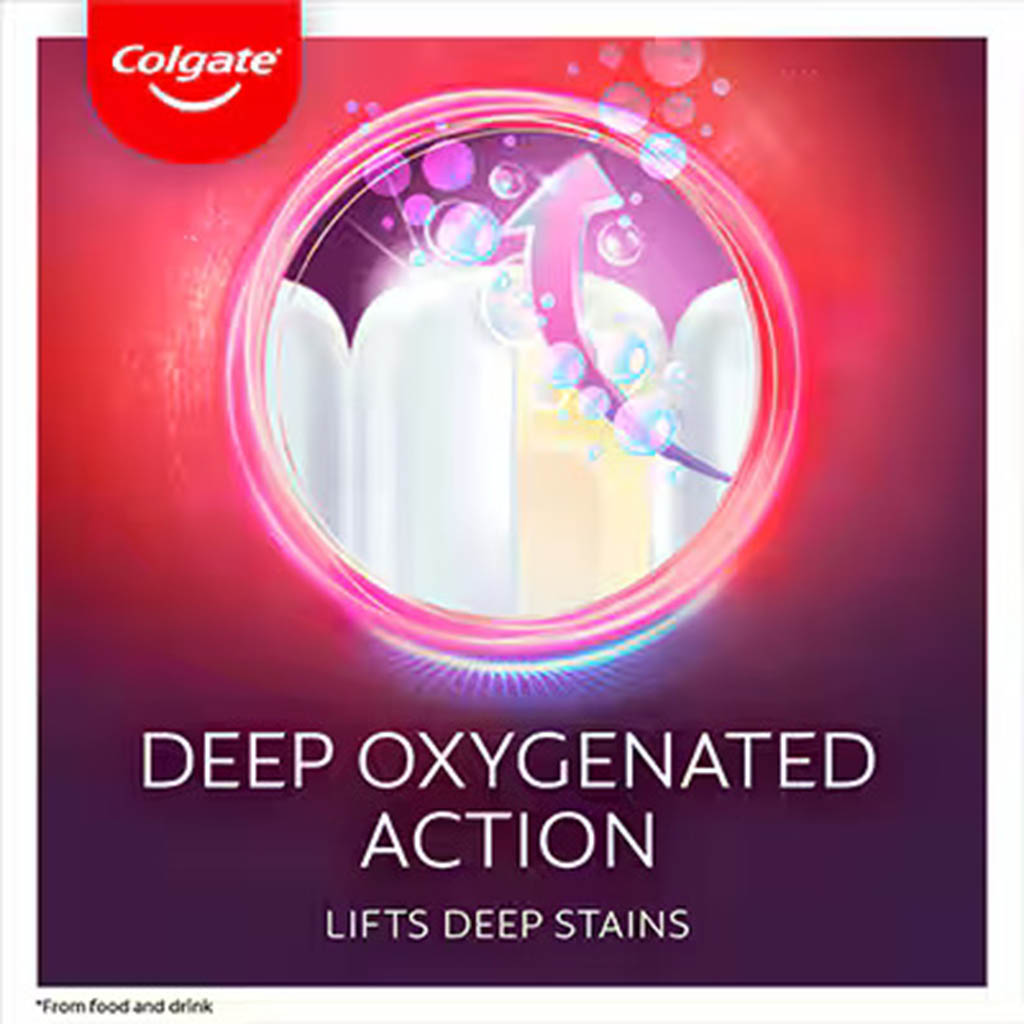 Colgate, Optic White Oxygen Whitening Toothpaste, Whitening toothpaste for brighter teeth, 50ml