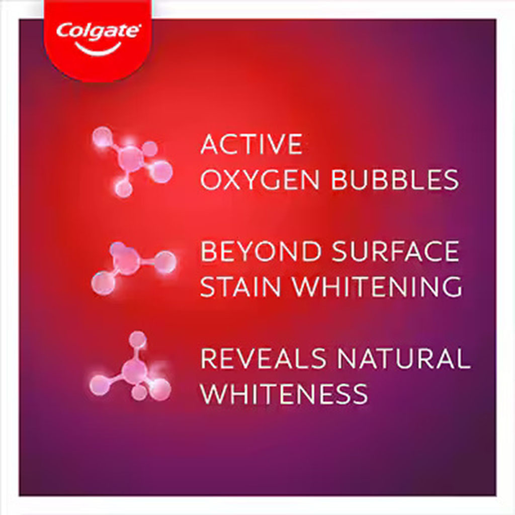 Colgate, Optic White Oxygen Whitening Toothpaste, Whitening toothpaste for brighter teeth, 50ml